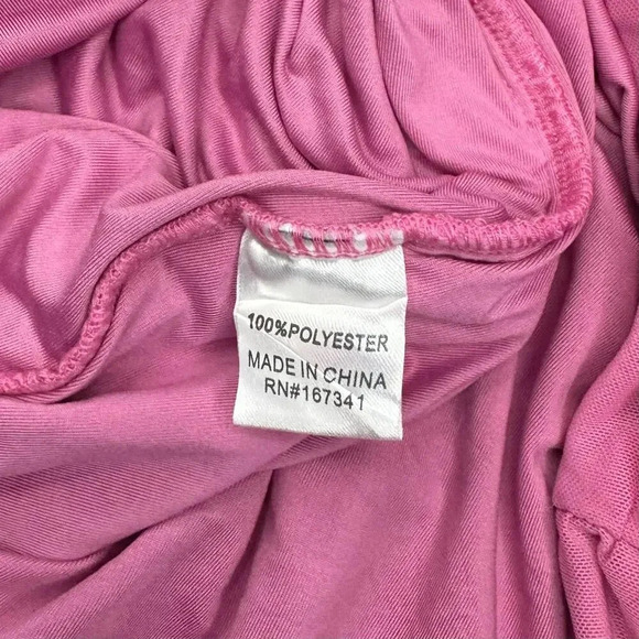 Hello Molly Fresh Vibes Ruched Long Sleeve Bodycon Mini Dress Pastel Pink Size 8 - Picture 6 of 8